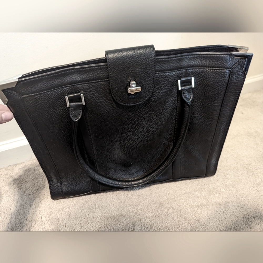 Brooks Brothers Genuine Leather Tote Purse